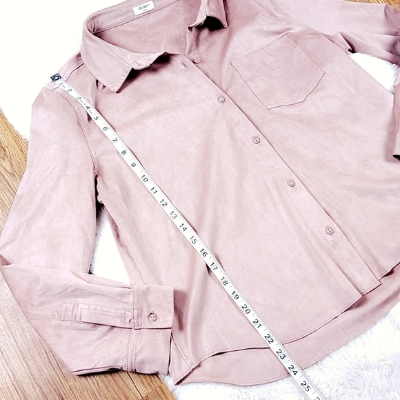 Dylan Faux Suede Long Sleeve Shacket - Picture 8 of 14